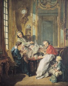 午後の食事、1739年 作： François Boucher